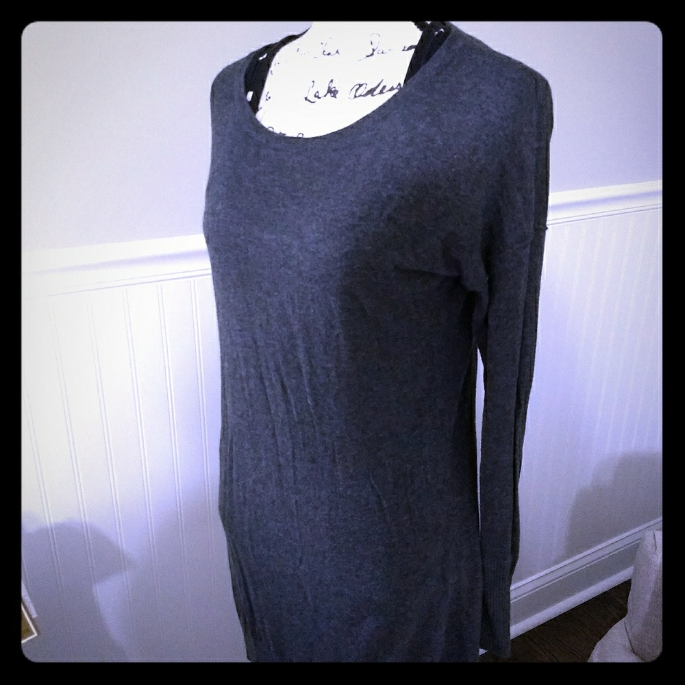 Gray sweater dress (M)